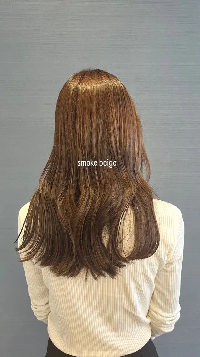 セミロング カラー ヘアカラー 韓国レイヤー/透明感 カラー🐈曾根高のヘアスタイル