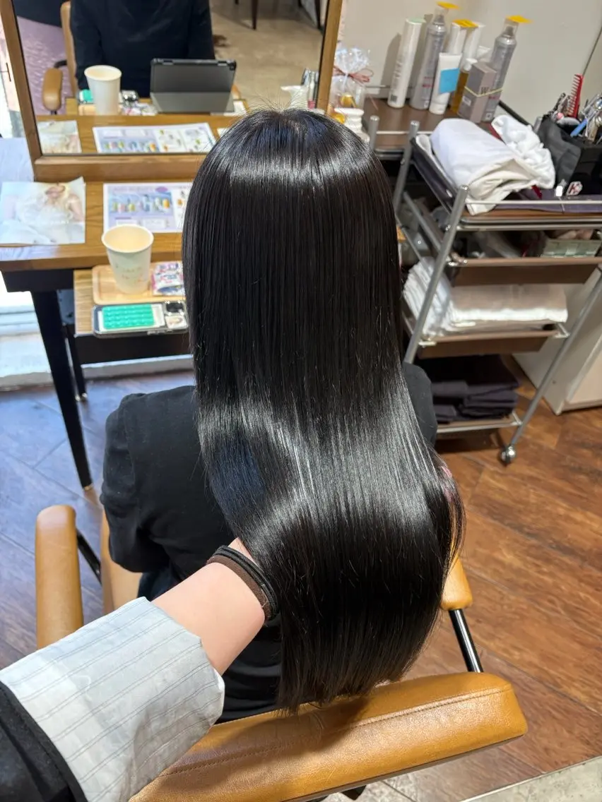ロング ヘアカラー トリートメント AVANCE.ens 松本大和のヘアスタイル