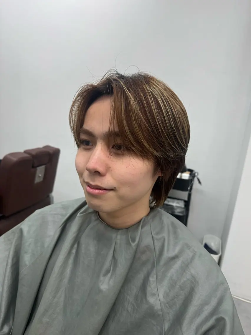 ショート 縮毛矯正 カタオカ ケンジのヘアスタイル