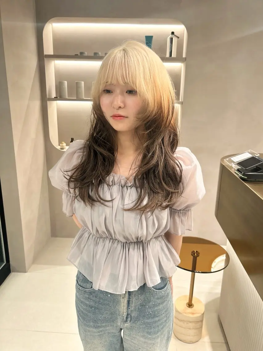 ダブルカラー（ケアブリーチ）✨＋4Stepトリートメント✨Refaウルトラファインバブル💆🏻‍♀️の写真