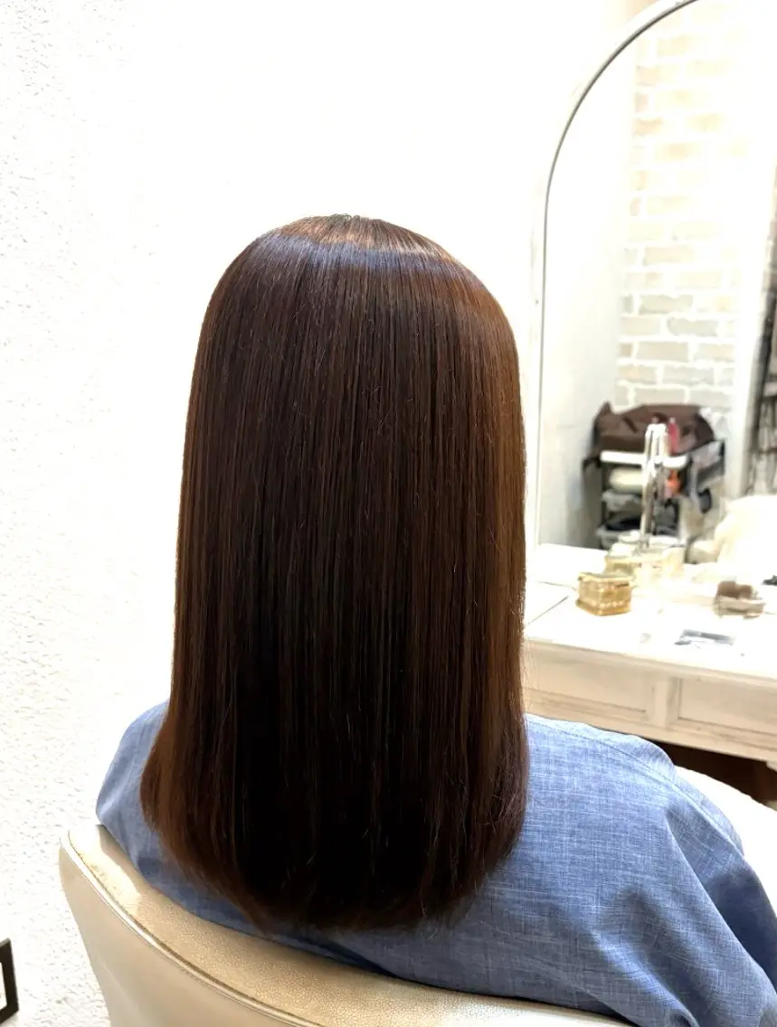 ミディアム カラー 木津奈保子💚 ✨髪質改善のヘアスタイル