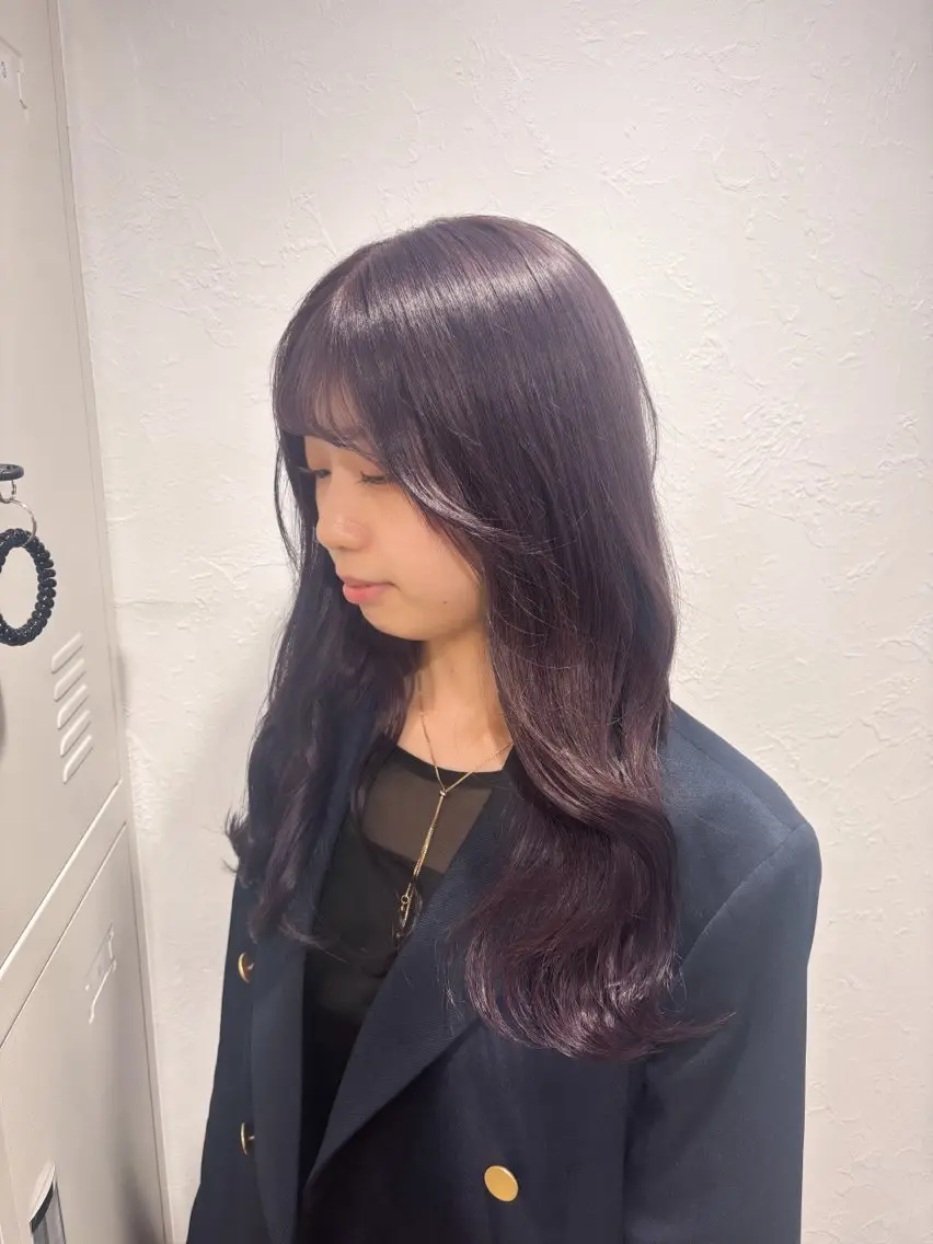 ロング カラー ヘアカラー トリートメント 髪質改善🩰透明感カ ラー🎀hinanoのヘアスタイル