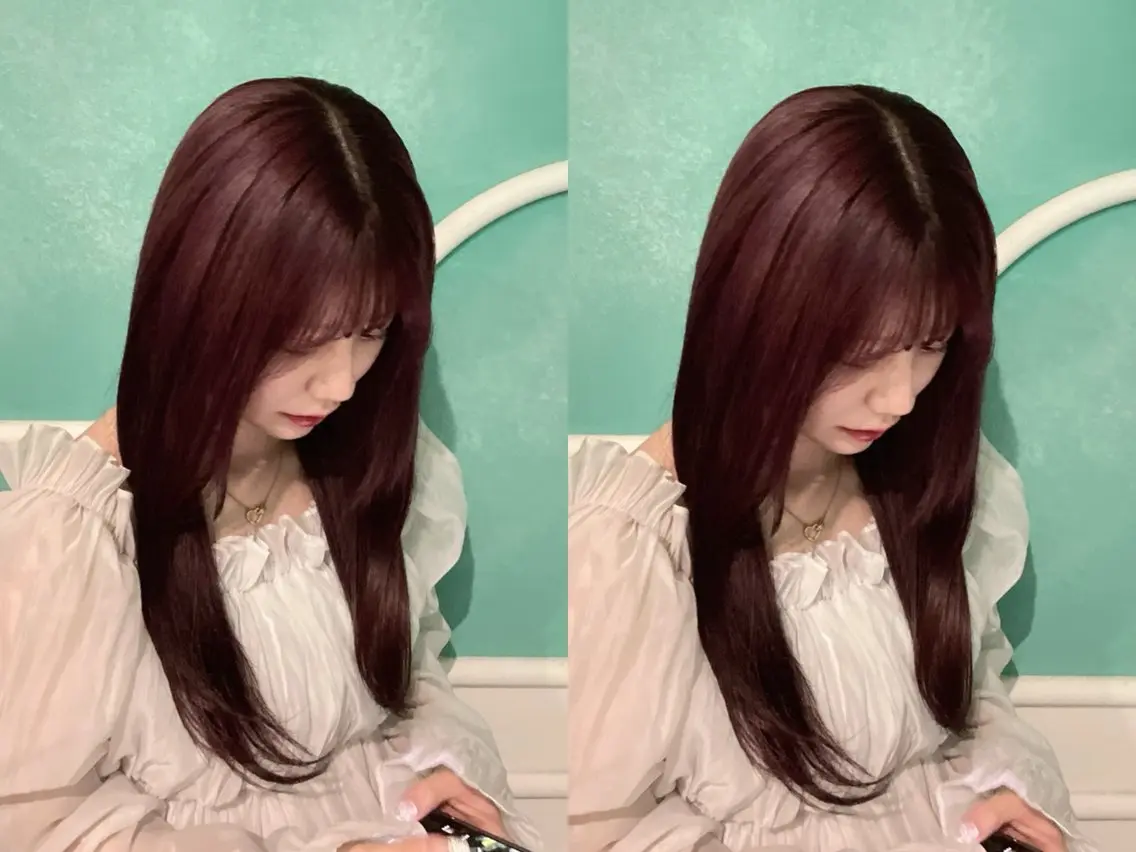 ロング ヘアカラー SAKI⭐️ブリーチ ・艶カラー⭐️のヘアスタイル