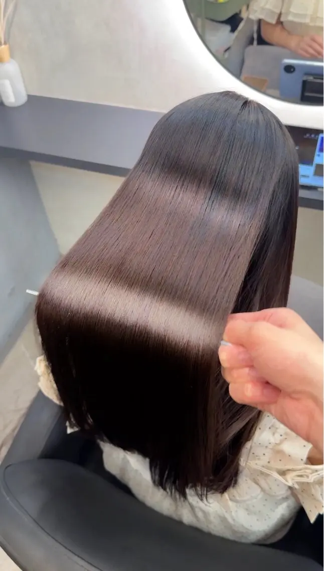 ロング カラー ヘアアレンジ 新宿 /髪質改善/ レイヤー/ヒュウガのヘアスタイル