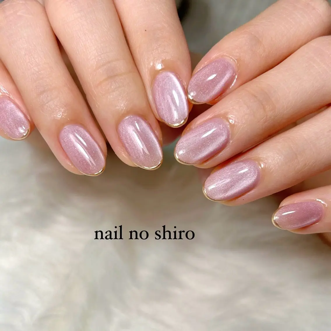 ネイル 氷ネイル・うるうるネイル マグネットネイル ピンク ハンドネイル nail no shiro/耳つぼのその他イメージ