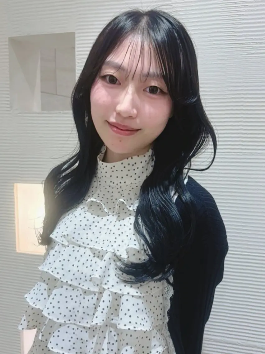 セミロング カラー ヘアカラー トリートメント 🐈‍⬛韓国風艶髪× 透明感カラー/まりのヘアスタイル