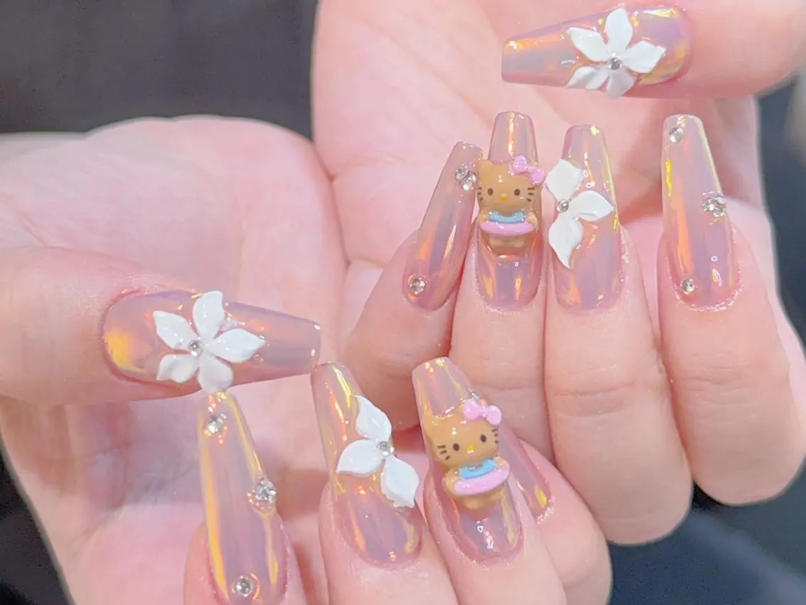 ネイル メンズ メンズ韓国風 オーロラネイル チークネイル 長さ出し フレンチネイル ハンドネイル ハンドケア 🦋new Nail🦋ニノのネイルデザイン