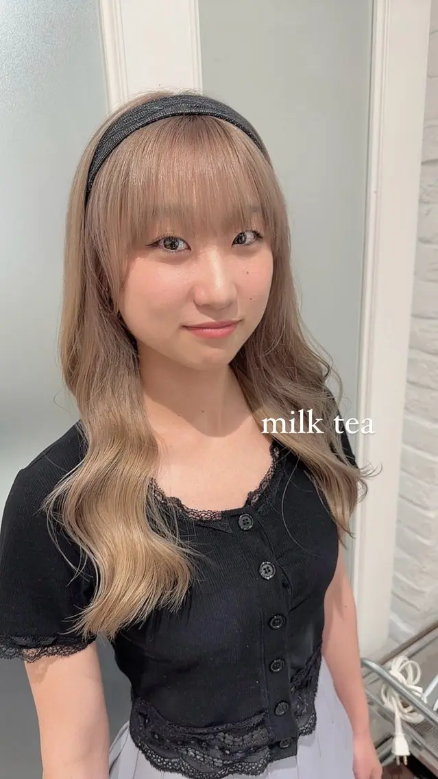 ロング カラー ブリーチ ブロンド ハイトーンカラー ヘアカラー トリートメント 山下恋佳/矢場町/ ブリーチ/ショートのヘアスタイル