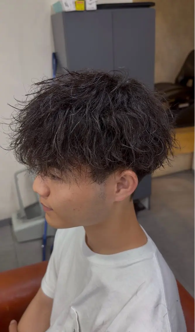 波巻きシャドウパーマの写真