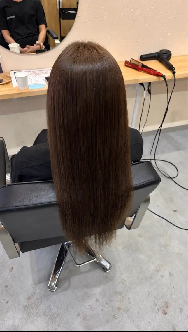 ロング トリートメント ヘアカラー トリートメント 髪質改善/ うる艶カラー🪄🫧のヘアスタイル