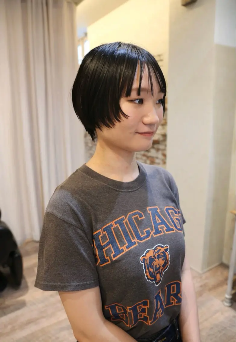 ショート 顔周りカット カット 似合わせカット/ パーマ/藤田和樹のヘアスタイル