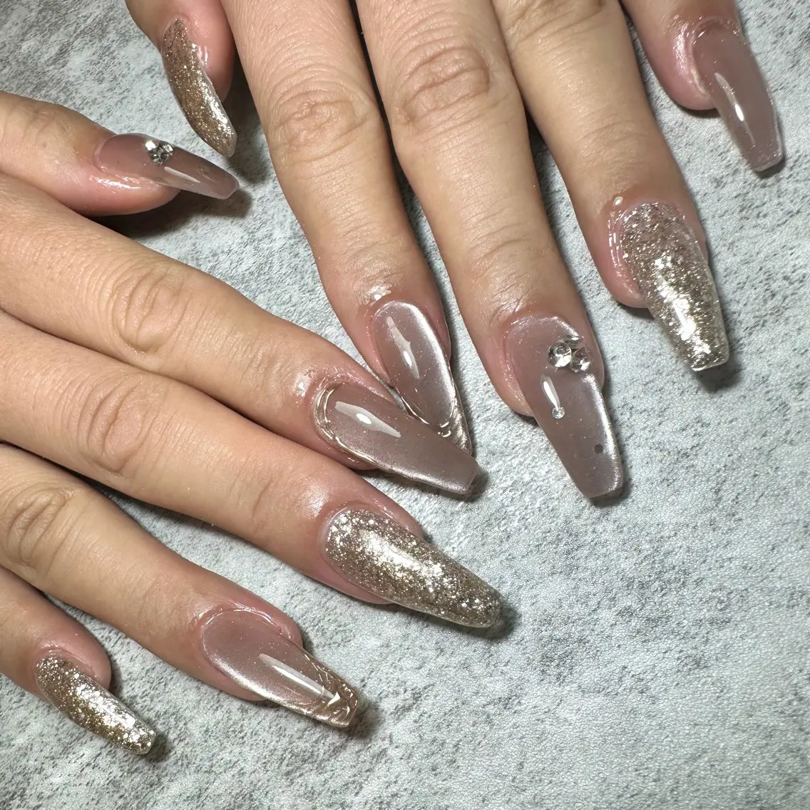 ネイル ロングネイル マグネットネイル Mii nailのネイルデザイン
