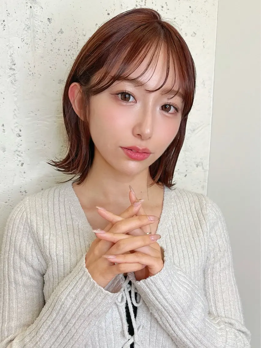 ミディアム 似合わせカット 江口 さやかのヘアスタイル