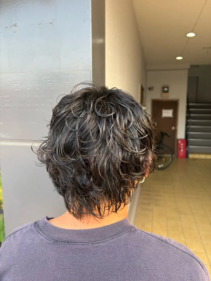 パーマ カット パーマ 綱川 琉生のヘアスタイル