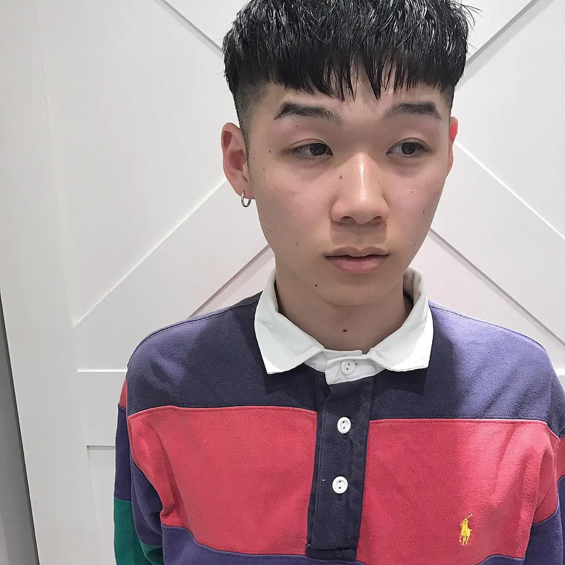 ショート カラー パーマ メンズ カット 平内 賢人のヘアスタイル