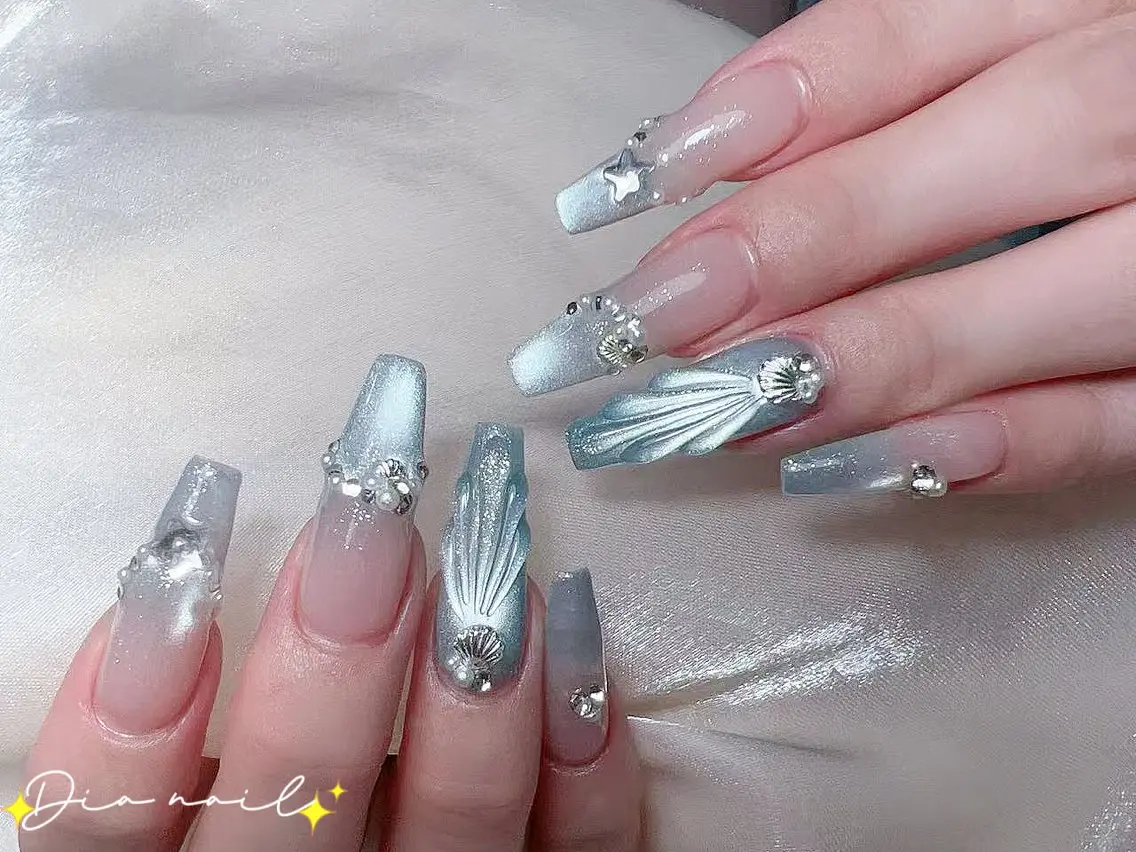 ネイル フットネイル 韓国ネイル レース マグネットネイル ニュアンスネイル ハンドネイル Dia nail サロンのネイルデザイン