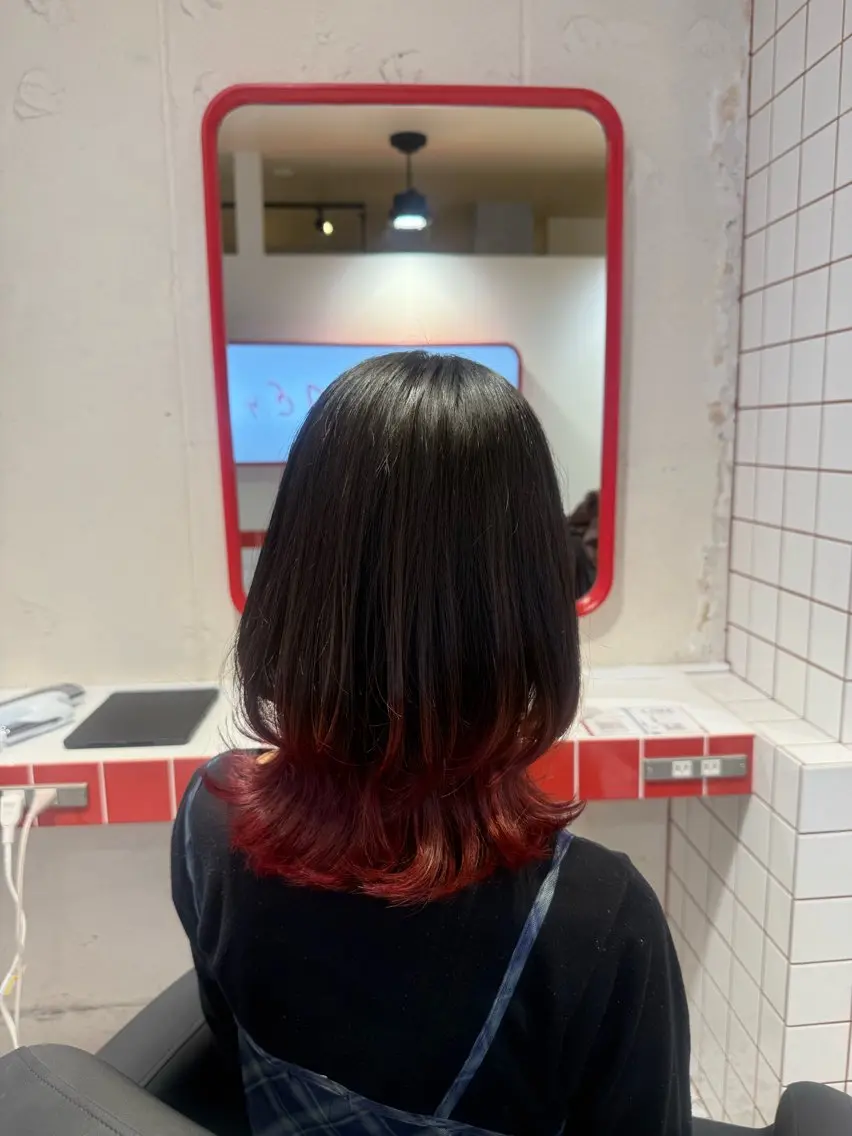 ミディアム カラー カット ヘアカラー 🤎定番ミルクティー 🤎レイヤー/まひらのヘアスタイル