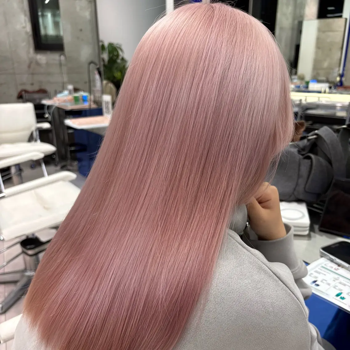 ロング カラー 似合わせピンクカラー 🎀/朋美のヘアスタイル