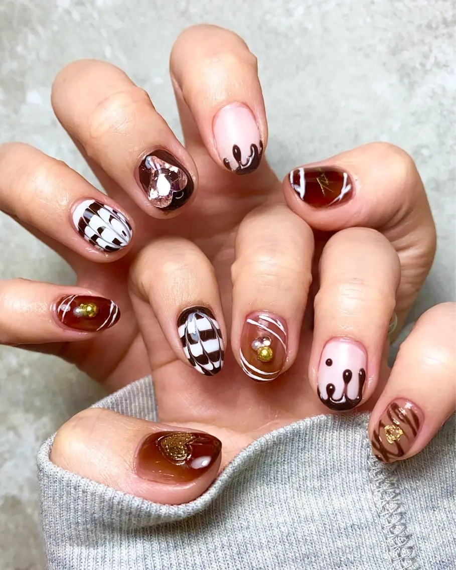 ネイル バレンタイン Narumi nailのネイルデザイン