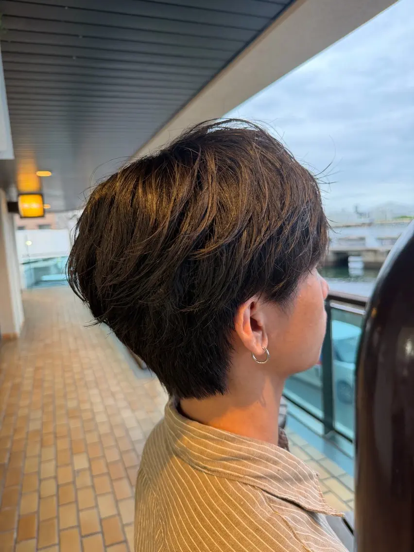メンズ カット 河本 佳治のヘアスタイル