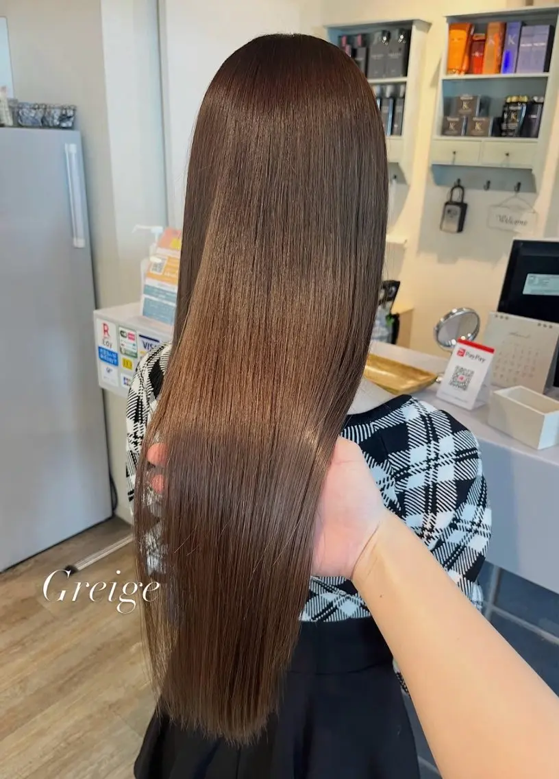 ロング カラー ベージュカラー ブリーチ 透明感カラー ブリーチなしカラー カット ヘアカラー トリートメント N°+aero 🤍ユメのヘアスタイル