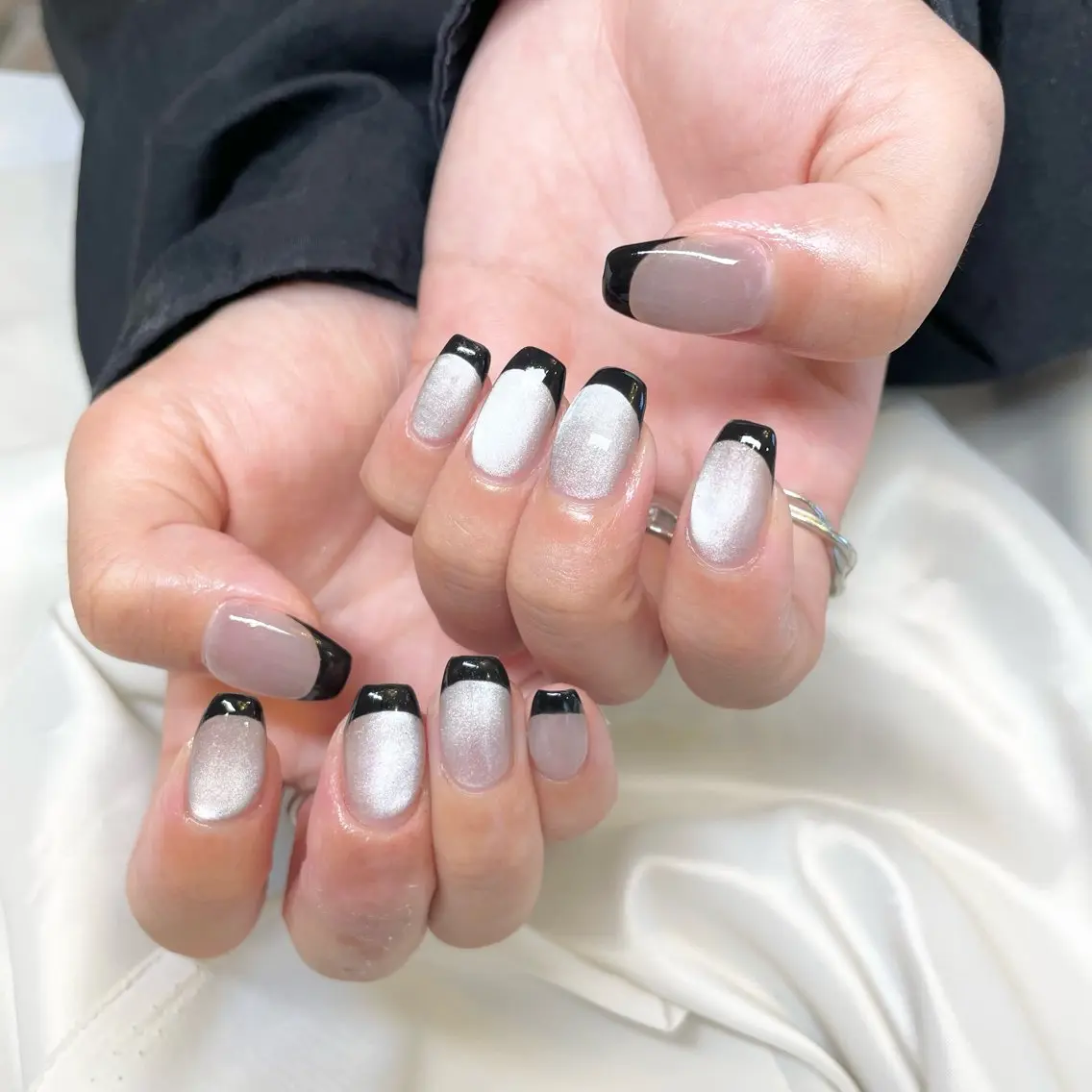 ネイル フレンチネイル マグネットネイル ハンドネイル ui nailのネイルデザイン