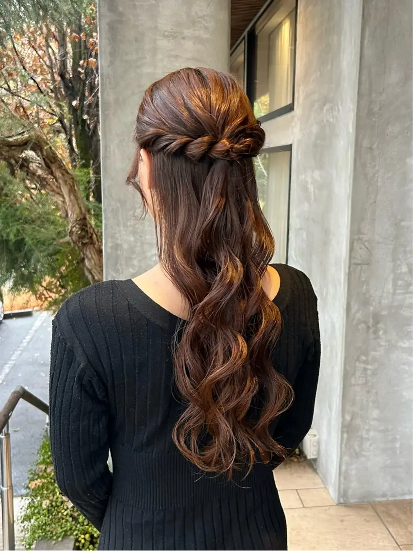 ロング ヘアアレンジ ヘアセット lapis / soraのヘアスタイル