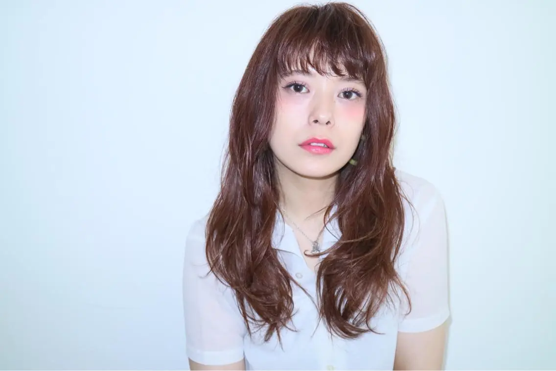 ロング カラー パーマ 似合わせhair🔸 アサダ タカコ🔸のヘアスタイル