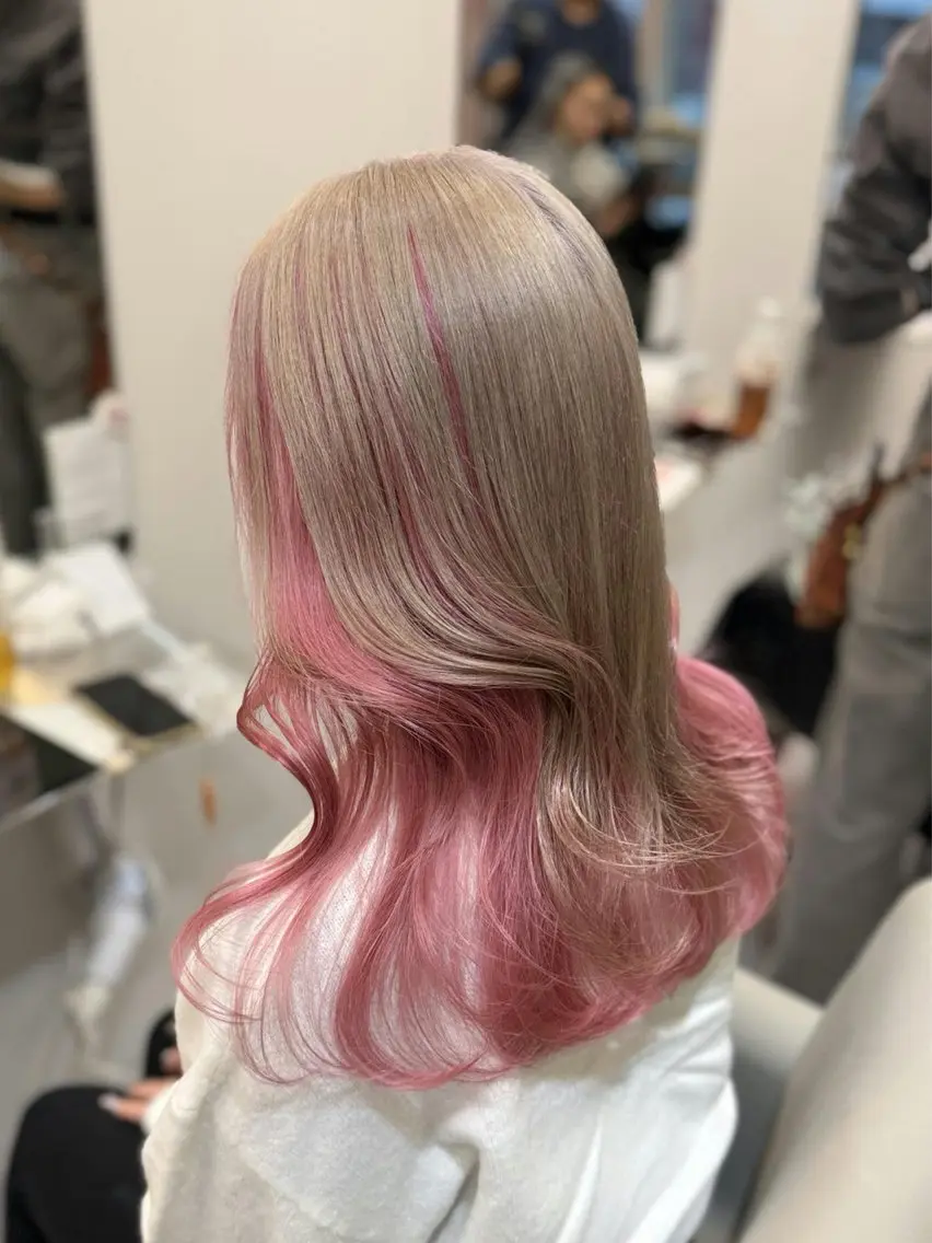 カラー ʜᴀʀᴜɴᴇ💖／ ツヤカラーのヘアスタイル