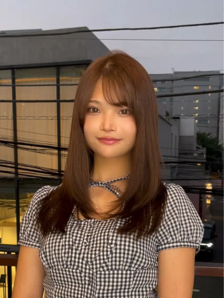 ロング 右田 ほのかのヘアスタイル