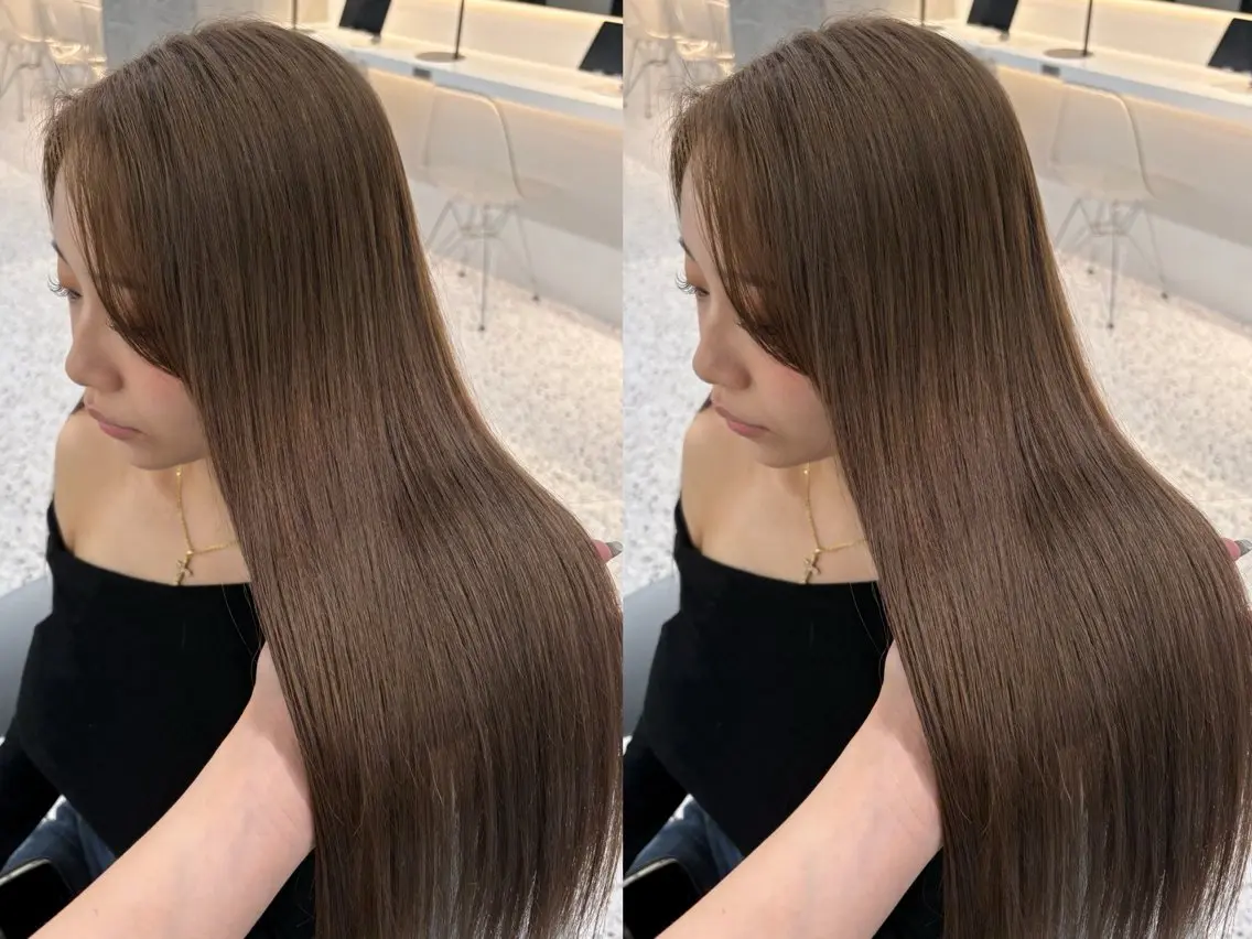 ロング カット ヘアカラー トリートメント 🎀ダブルカラー/ 透明感カラー/翼🎀のヘアスタイル