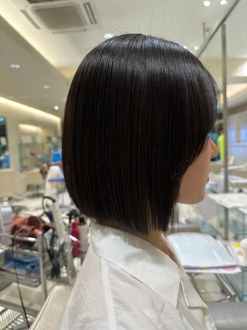 ショート カット ヘアカラー 松下仁美 /ボブ顔周りレイヤーのヘアスタイル