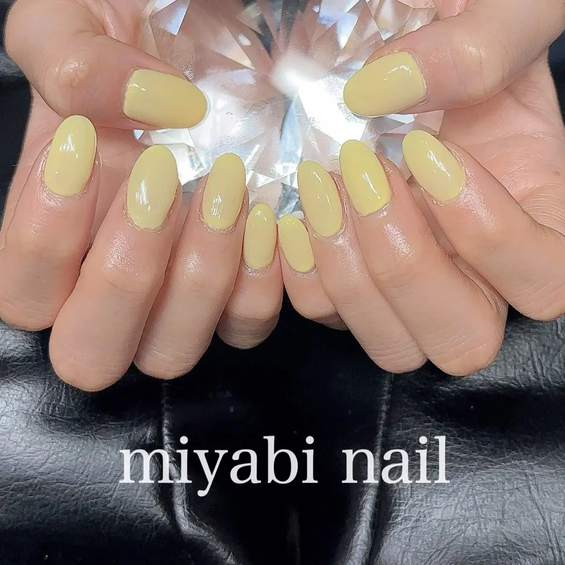 ネイル 持ち込み ワンカラーネイル パステルネイル シンプルネイル 春ネイル ハンドネイル miyabi nail 桂川駅近くのネイルデザイン