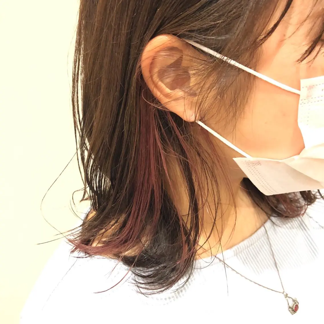ミディアム カラー 梅田美容室 高山アヤのヘアスタイル