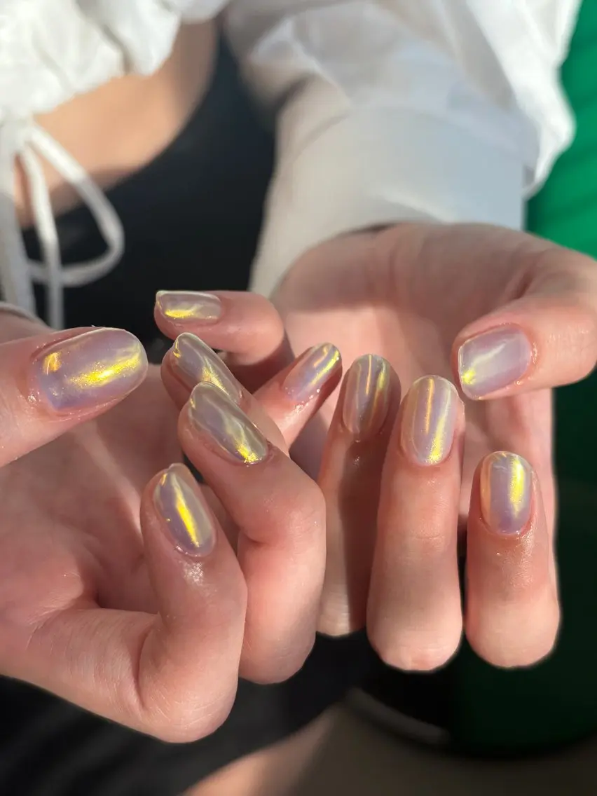 ネイル オーロラネイル マグネットネイル ハンドネイル chika / nailのネイルデザイン