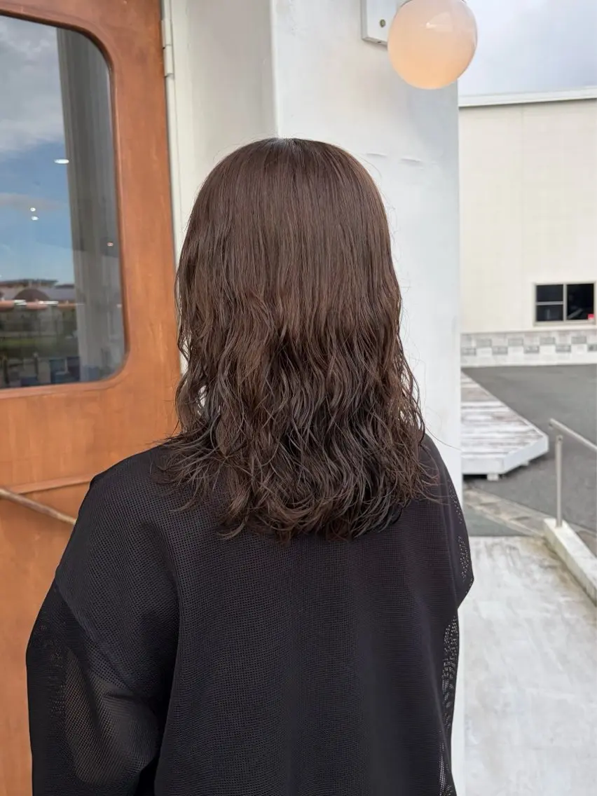 ミディアム パーマ ミディアムパーマ パーマ はやし ちののヘアスタイル