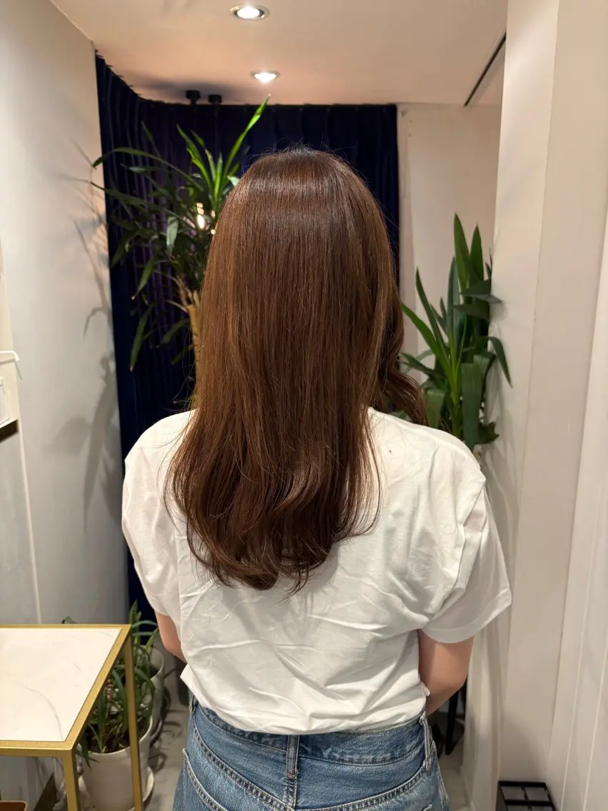 セミロング り おのヘアスタイル