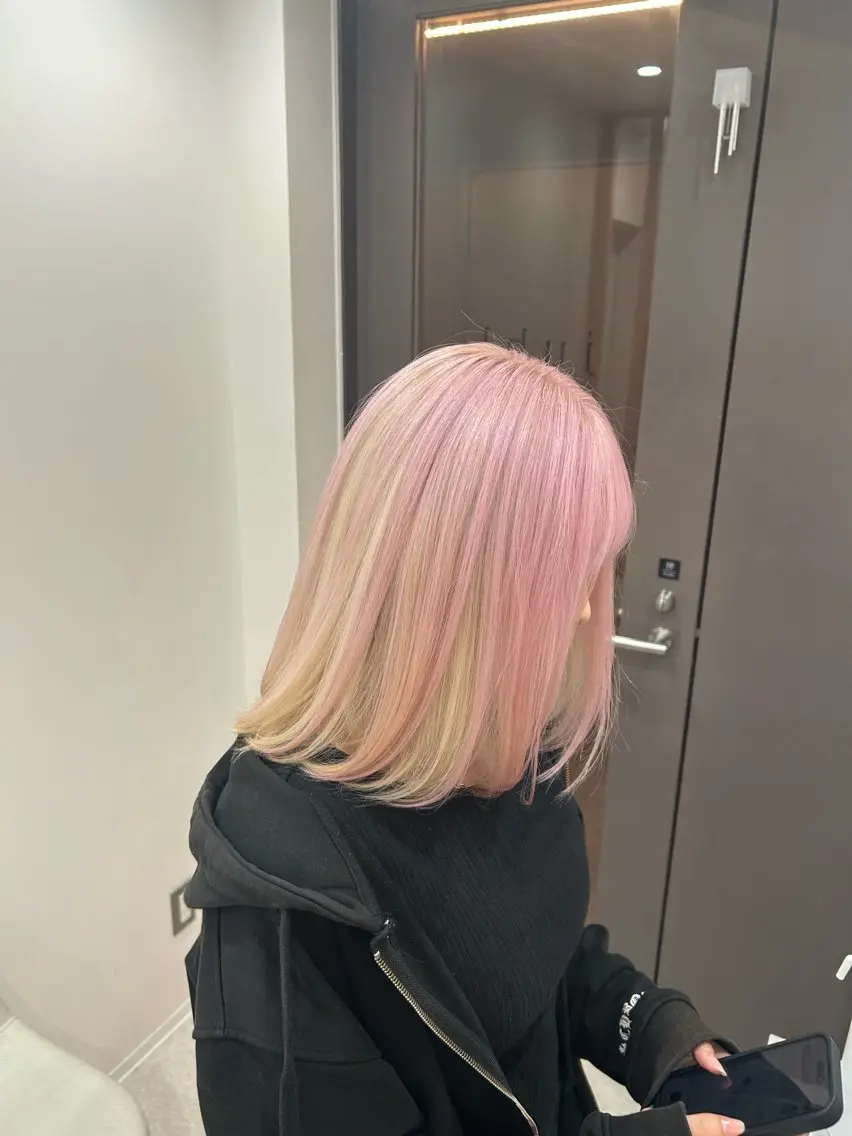 ミディアム カット ヘアカラー トリートメント 透明感/ダブルカラー /🌸ERI🌸のヘアスタイル