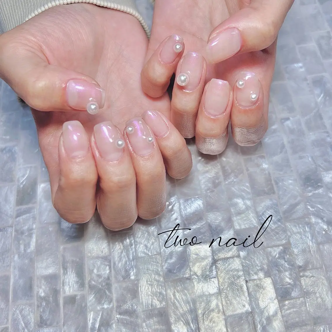 ネイル アートネイル オーロラネイル フットネイル ハート ニュアンスネイル ハンドネイル two nailのネイルデザイン