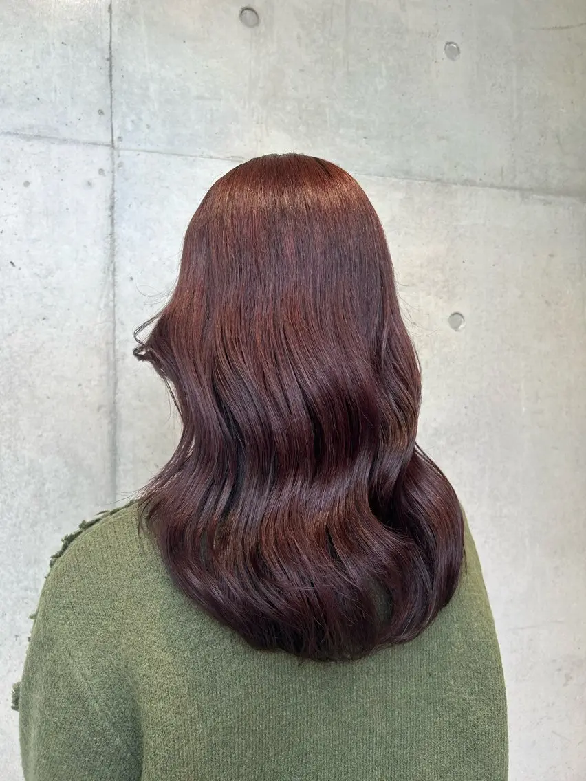 セミロング カラー ヘアアレンジ ヘアカラー トリートメント ボブ艶モテカラー🫧 カリンのヘアスタイル