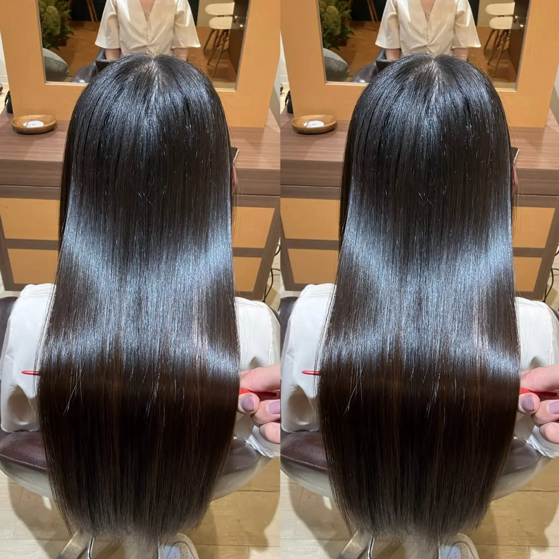 ロング カラー ロングレイヤー 髪質改善 レイヤーカット ロング トリートメント ヘアカラー トリートメント 🍀髪質改善、カラー TAICHI🍀のヘアスタイル
