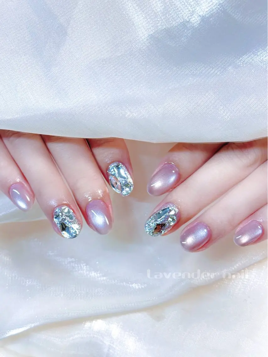 ネイル ハンドネイル Lavender nail·中島公園のネイルデザイン