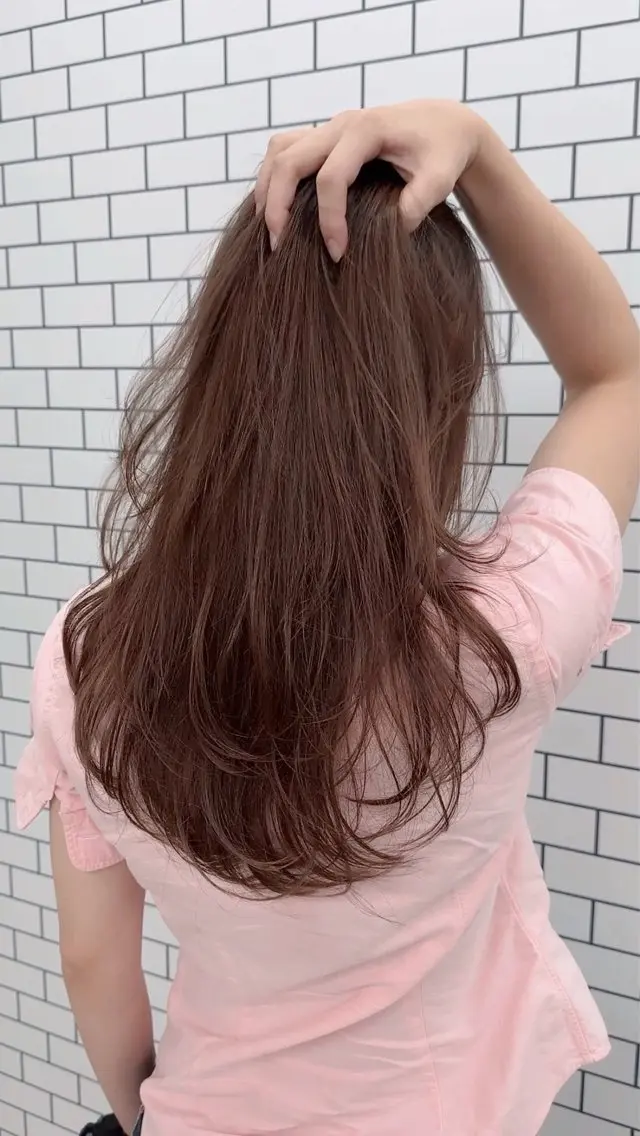 セミロング カラー カット ヘアカラー トリートメント 縮毛矯正/髪質改善/ 石橋代智のヘアスタイル