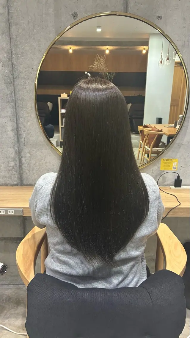 カラー グレージュ オリーブグレージュ オリーブグレー オレンジ ヘアカラー トリートメント garden/ hinata🎀のヘアスタイル