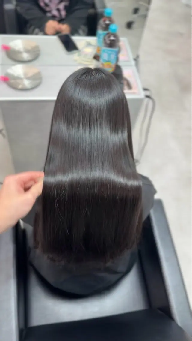 ロング 縮毛矯正 神戸三宮 misakiのヘアスタイル
