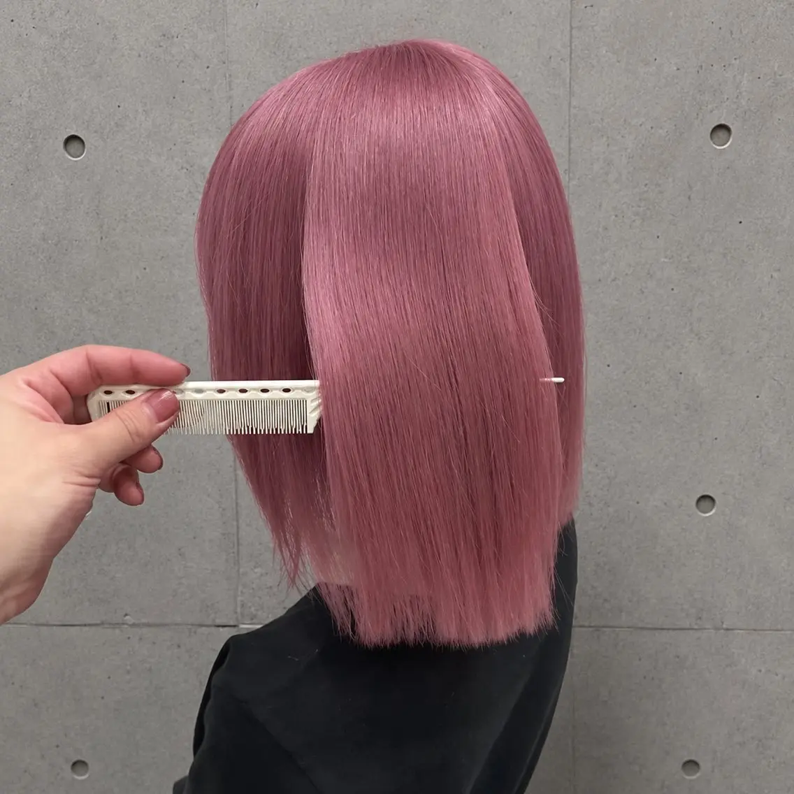 ショート カラー ブリーチ ケアブリーチ ハイトーンカラー ピンクカラー パープルカラー ヘアカラー ヘアセット ✨ブリーチ支持No1 複雑履歴修正/舘岡のヘアスタイル