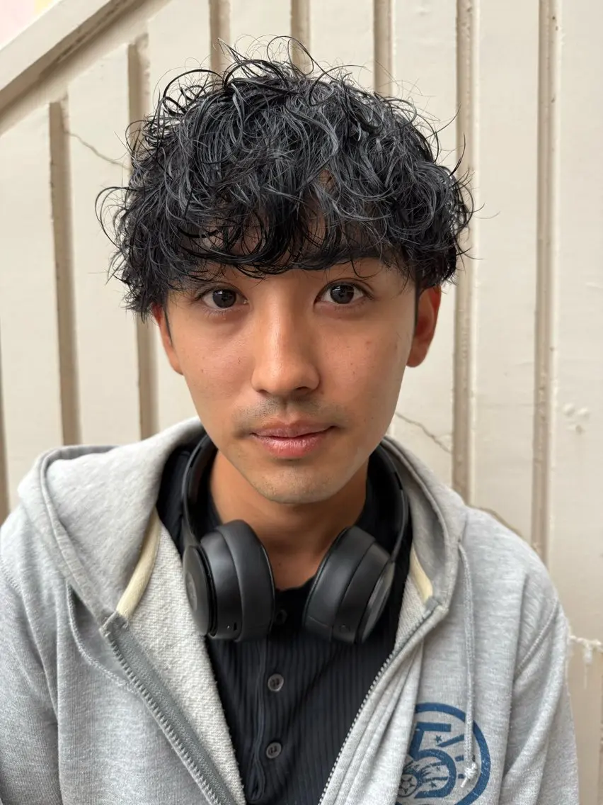 メンズ メンズパーマ 波巻きパーマ カット パーマ トリートメント 沖縄メンズパーマ/ TSUME🌈のヘアスタイル