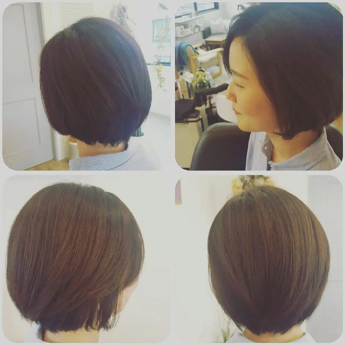ショート ボブ トリートメント spa hair ark 富井直美のヘアスタイル