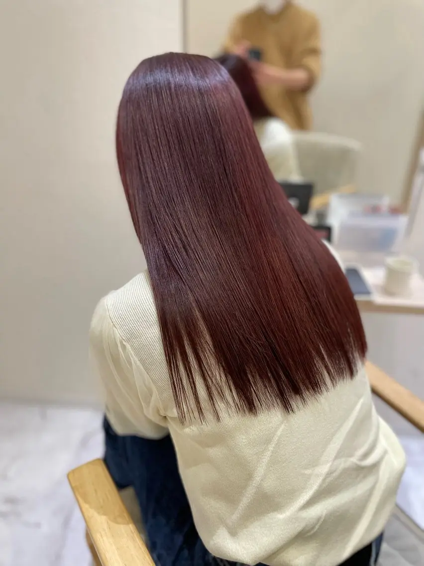 ロング カット ヘアカラー トリートメント IA shibuya /山下開世/髪質改善のヘアスタイル