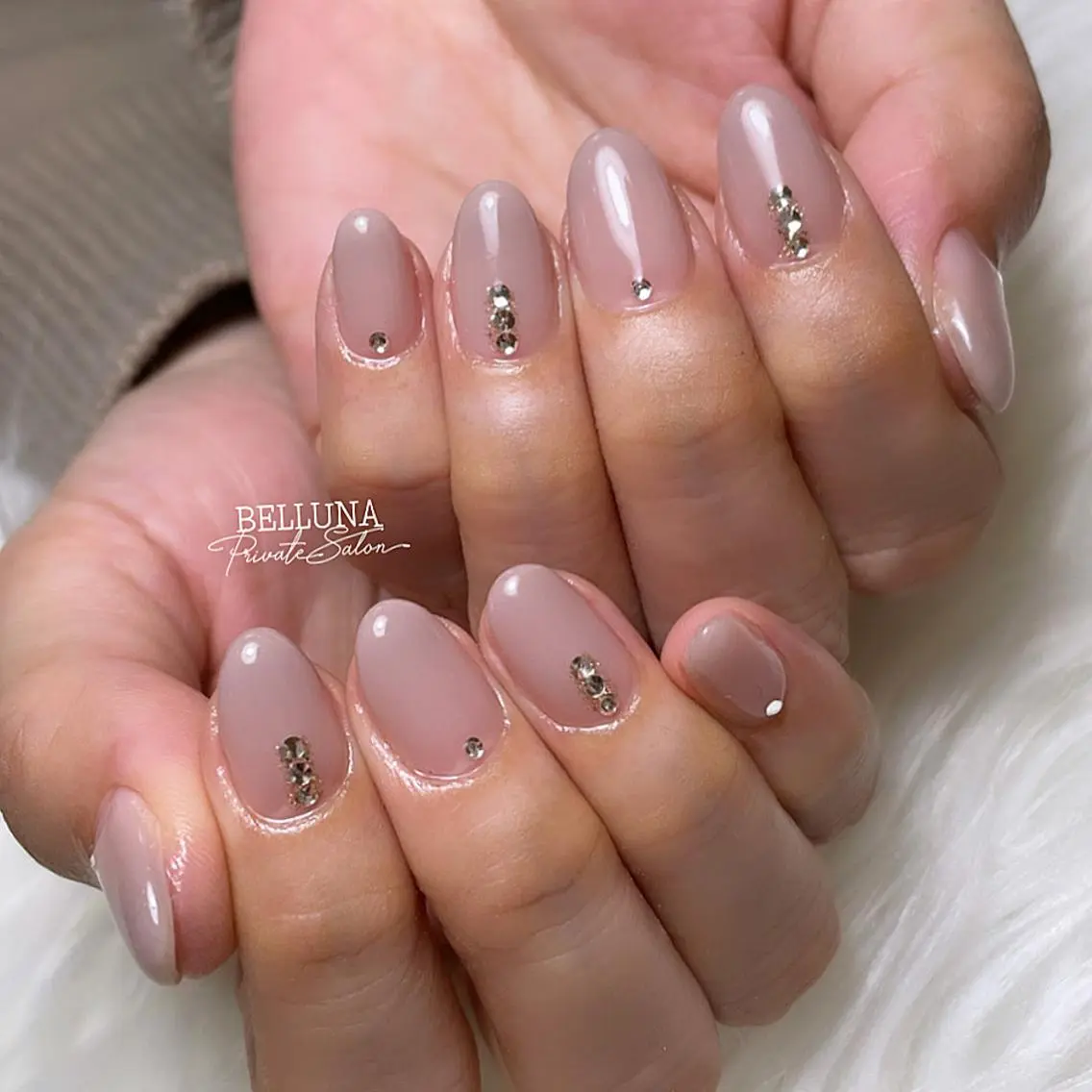 ミディアム ネイル BELLUNA Mizuki❤︎のネイルデザイン